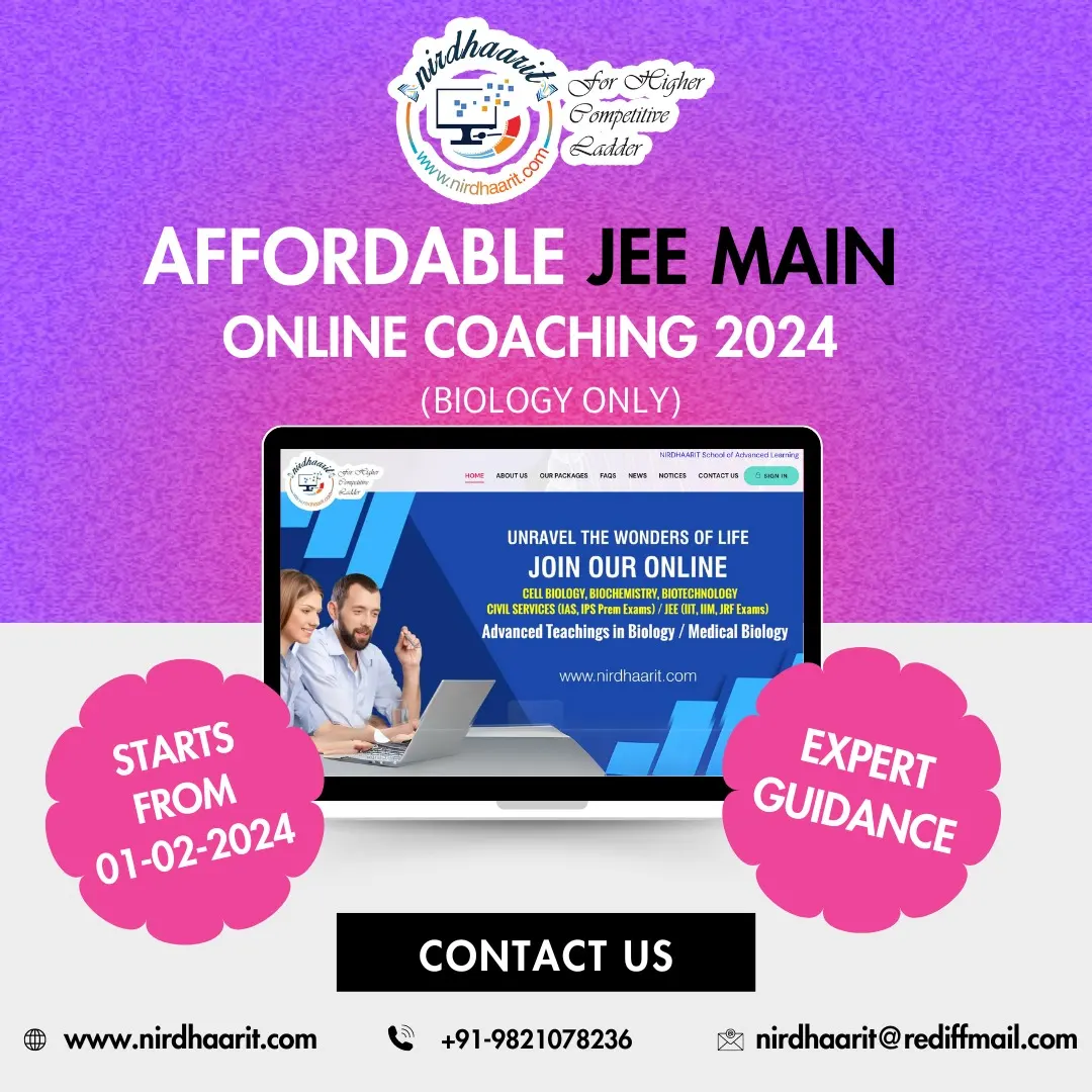 Affordable JEE Main Online Coaching 2024 : Expert Guidance 