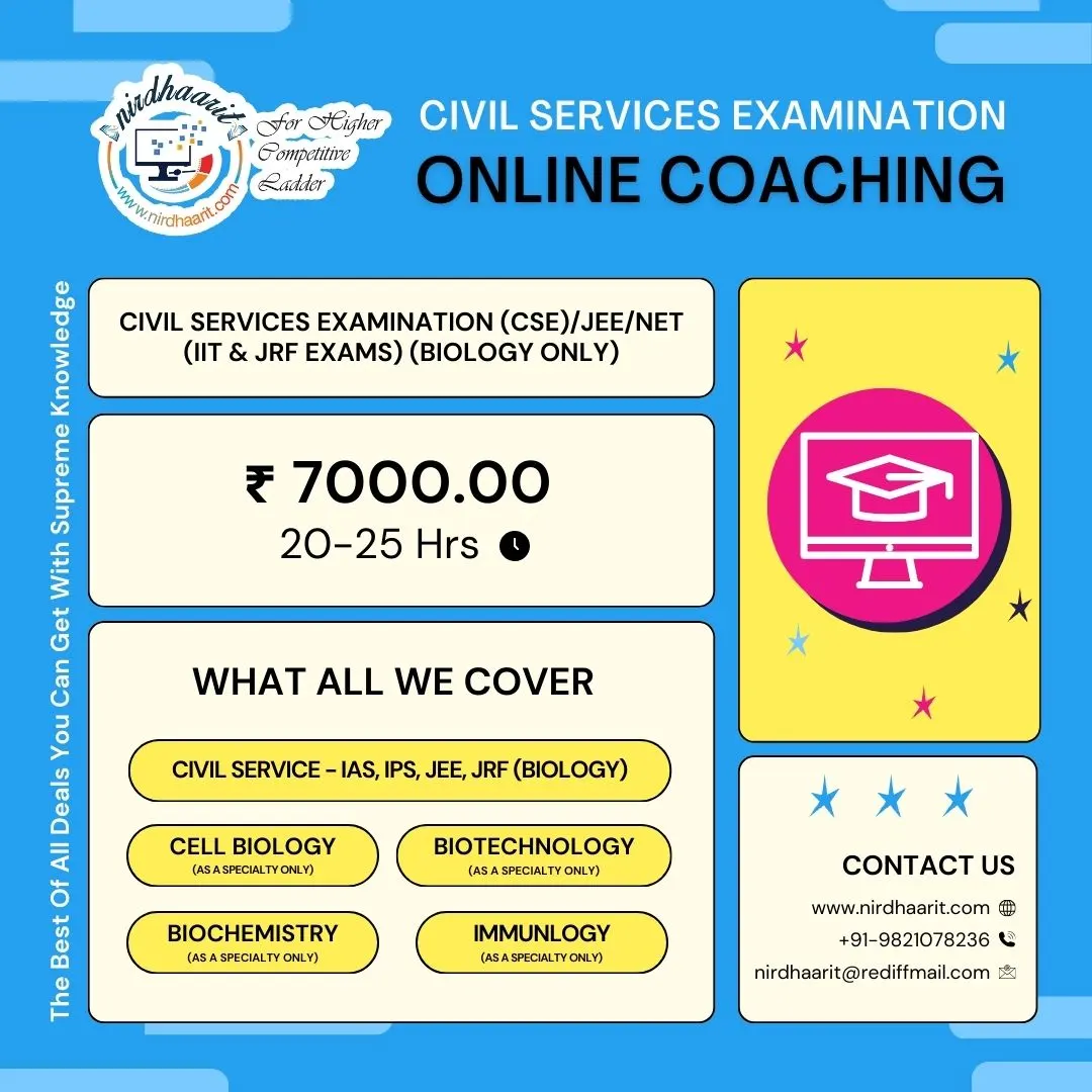 Online Coaching Classes For Competitive Exams (IAS, IPS, JEE)